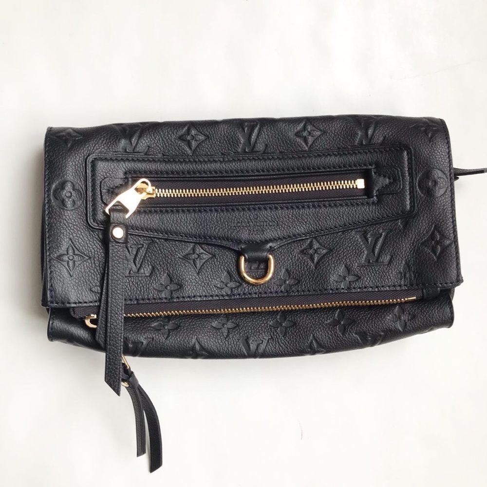 Louis Vuitton Empreinte Petillante Clutch Navy | Monogram Leather | Authentic - Picture 2 of 13